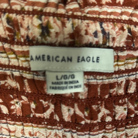 American Eagle Outfitters Red and White Patterned Romper - Picture 3 of 4